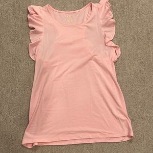 Lilly Pulitzer racetrack ruffle tank top